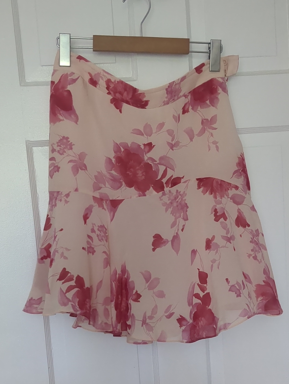 Floral Silk Skirt